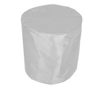 NOLITOY Grey Round Cooler Cover Outdoor Patio Table Protector for Beer Fridge Chest Freezer Weather-resistant with Secure Straps for Windproof Furniture Shield