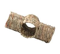 NOLITOY Guinea Pig Tunnel Small Pet Tunnel Reduces Hamster Stress Relieves Boredom Handmade Grass Small Animal Hideout for Guinea Pigs and Hamsters