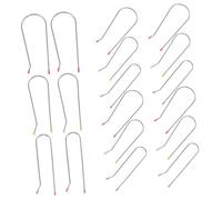 NOLITOY Hair Curler Clips Hot Roller Clips for Electric Rollers 24Pcs U-Shaped Metal Securing Pins Heat Resistant Styling Tools for Long Thick Thin Hair Home Salon Use