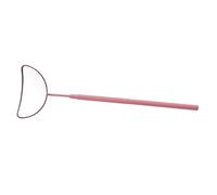 NOLITOY Half-Moon Shape Eyelash Extension Mirror Portable Stainless Steel Handheld Lash Mirror for Salon Use with Anti-Rust Handle Practical for Eyelash Inspection and Application