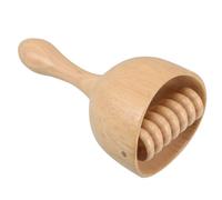 NOLITOY Handheld Wooden Massage Cup with Roller for Full-Body Muscle Relief Swedish Torch Wood Tool for Self-Massage Body Sculpting and Relaxation at Home