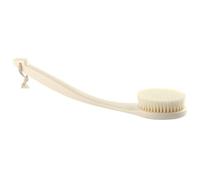NOLITOY Handle Bath Brush for Effective Skin Cleansing with Fine Workmanship and Soft Pet Nylon Bristles, Exfoliating Back Scrubber White Ps Body Brush for Shower Use