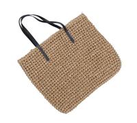 NOLITOY Handmade Straw Woven Crossbody Bag Light Coffee Rattan Shoulder Tote for Women Beach Picnic Travel Fashion Unique