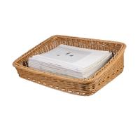 NOLITOY Handmade Woven Storage Basket Light Brown Rustic Fruit Bread Vegetable Holder for Kitchen Tabletop Sundries Organizer Suitable for Wedding Party and Home Decor