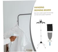 NOLITOY Hanger Hanger Garment Steamer Mitt Steam Iron Stand Carpet Rake Handheld Ironing Board Portable Carpet Handheld Garment Steamer Rack Small Iron Board Black Plastic