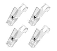 NOLITOY Hanging Hooks Ps Plastic Clips with Clothes Pins Multipurpose 4pcs Easy to Install for Shower Curtains and Laundry for Outdoor Activities and Travel