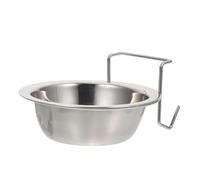 NOLITOY Hanging Pet Bowl Dog Bowl Stainless Steel Sturdy Food Basin with Hook for Cage Or Kennel Use, Easy to Clean and Space-Saving Feeding Container for Dogs