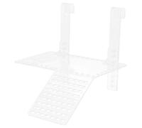 NOLITOY Hanging Turtle Basking Platform for Aquatic Tanks Non-slip Acrylic Ramp Suction Cup Dock for Terrapins and Sliders Turtle Tank Accessories