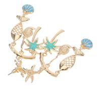NOLITOY Hawaiian Jewelry Summer Earrings for Women Beach Vacation Jewelry with Sea Star Coconut Tree Motifs for Tropical Ocean Parties and Relaxed Beachside Style