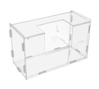 NOLITOY Hay Racks for Rabbits Acrylic Bunny Basin Designed to Keep Cage Clean and Organized