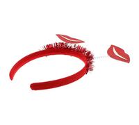NOLITOY Headband for Valentine's Comfortable for and Women Lip-shaped Adjustable Red Fit Accessory Day Holiday Hair Costume Wedding Party Gatherings