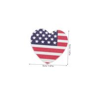 NOLITOY Heart-Shaped Double-Sided Nail File Sponge Buffer Block for Manicure and Pedicure Portable Nail Shaper and Smoother Tool USA Flag Print Suitable for Travel and Home Care