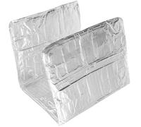 NOLITOY Heat-Resistant Aluminum Foil Splatter Screen for Frying Pan, Portable Oil Splash Guard to Protect Walls, Sturdy Kitchen Cooking Tool for Gas Stove Use