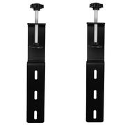 NOLITOY Heavy-Duty Matte Black Pegboard Fixing Bracket with Metal Desk Clamp for 1-7cm Table Edges, Adjustable Desktop Pegboard Mount Stand for Home and Office Organization