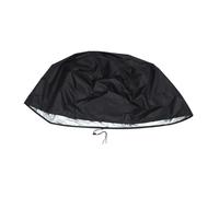 NOLITOY Heavy Duty Oxford Fire Pit Cover Outdoor Stove Protective Sleeve Round Fire-pit Protector Black Weatherproof Dustproof UV Resistant for Garden Patio