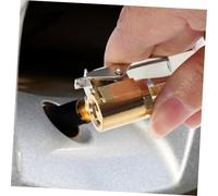 NOLITOY Heavy Duty Tire Valve Adapter Clamp Design Air Pump Nozzle for Motorcycle Car Truck Easy Install Air Chuck Connector for Correct Tire Pressure Maintenance