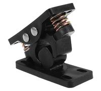 NOLITOY Heavy Duty Zinc Alloy Spring Cabinet Door Catch Latch with Secure Closure for Toolbox and Gate Use Black Metal Door Stop Catch