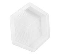 NOLITOY Hexagon Shaped Concrete Walk Path Maker Mold Reusable Garden Paving Mould Sturdy Patio Pavement Form for DIY Decorative Stepping Stone Projects Easy Operation