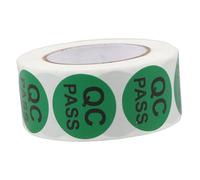 NOLITOY High Adhesion Warehouse Qc Pass Stickers Round Self-Adhesive Quality Control Labels for Production Inventory and Warehouse Management