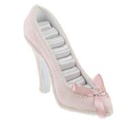 NOLITOY High Heel Ring Holder Resin Jewelry Display Stand Compact Space-saving Charm Organizer Chic Home Decor Accessory for Earrings Necklaces and Rings