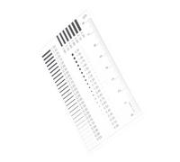 NOLITOY High Precision Chest Card Gauge Ruler for Flaw Inspection with Transparent Film Plastic Material Multifunctional Measurement Tool for Dots Lines Cracks in Precision Tasks