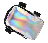 NOLITOY Holographic Thigh Bag for Women Adjustable Outdoor Hiking Leg Pouch Lightweight Drop Leg Pack with Multiple Compartments Stylish Iridescent Finish