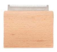 NOLITOY Horse Grooming Brush and Deshedding Comb Wooden Handle Small Size for Horse and Dog Shedding Care in Stable and Farm Use