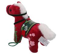 NOLITOY Horse Year Plush Doll Soft Zodiac Mascot Symbolizing Courage and Wealth Portable Lightweight Chinese Festival Decoration for Office