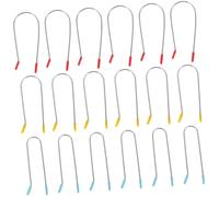 NOLITOY Hot Roller Curler Clips 24Pcs U-Shaped Secure Hold Hair Clips for Perm Electric Rollers Home Salon Use