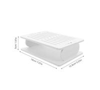 NOLITOY Hotel Front Desk Card Holder Stand with Slots Plastic Organizer for Business Cards and Keys Stable Tabletop Display for Office Reception Exhibition Compact and Portable Design