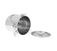 NOLITOY Household Stainless Steel Airtight Storage Bucket for Fire Extinguisher Water Sealing Design for Kitchen Camping and Emergency Use