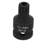 NOLITOY Impact Triple Square Bit Socket for Brake Caliper Removal Steel Adapter Kit User-Friendly Design for Professionals and DIY Enthusiasts Short Hollow Socket Tool