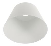 NOLITOY Industrial Barrel Iron Lamp Shade in White Enhanced Light Control and Easy Installation, Metal Pendant Lamp Shade Cover for Restaurant and Bars, Vintage Retro Chic Design