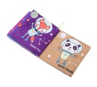 NOLITOY Interactive Cloth Book for Babies Early Education Book Lightweight Soft Fabric for Travel and Reading with Baby