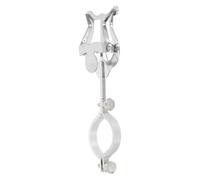 NOLITOY Iron Music Book Clip for Clarinet Sheet Music Holder Clamp with Strong Grip Portable Silver Accessory for Marching and Practice