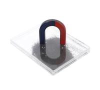 NOLITOY Iron Powder Box Magnetic Field Experiment Equipment Physics Teaching Tool for Classroom Demonstrations with Visualization of Electromagnetic Lines