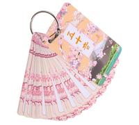 NOLITOY Japanese Learning Cards for Beginners Gojūon Hiragana and Katakana Flash Card Set with Voiced Sounds Portable Ring-Bound for Self-Study