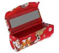 NOLITOY Japanese Style Lipstick Holder with Mirror Decorative Lipstick Container for Travel Parties Valentine Day Present
