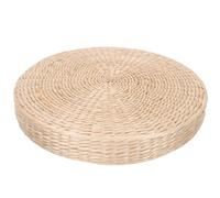 NOLITOY Japanese Style Round Woven Seating Mat Natural Tatami Cushion Thick Floor Cushion for Yoga Meditation Home Comfortable Rustic Design