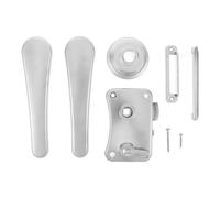 NOLITOY Keyless Rv Bathroom Door Handle Lock Heavy Duty Privacy Knob with Paddle Latch for Trailer Interior Doors Outdoor-Resistant Rv Toilet and Bedroom Lock