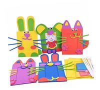 NOLITOY Kids Photo Frame Craft Kit Cartoon EVA Handmade Material Bag Random Style and Colour Educational DIY Supplies Builds Parent-Child Relationship