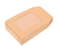 NOLITOY Kraft Paper Envelopes Self-Sealing Document Bags with Window 25pcs Simple and Elegant Appearance Sturdy Kraft Paper Storage Envelopes Suitable for Cards and Announcements