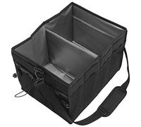 NOLITOY Large BBQ Organizer Storage Box for Outdoor Cooking Stainless Steel Grill Utensils Case Condiment Holders for Patio and Picnic Events