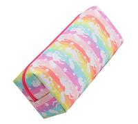 NOLITOY Large Capacity Unicorn Pencil Bag for Cartoon Rainbow Pattern Pen Case with Zipper Spacious Stationery Organizer for School Teens and Artists
