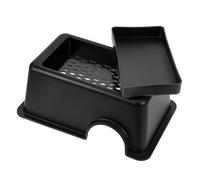 NOLITOY Large Reptile Hideout Leopard Print Plastic Moisture Retention Shelter for Geckos Tortoises and Amphibians, Habitat Hide Cave for Turtle and Snake Enclosures