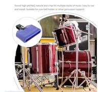 NOLITOY Latin Percussion Drum Cow Bell Blue Plastic Drum Accessory Portable Percussion Instrument and Musical Performance
