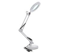 NOLITOY LED Magnifying Glass Lamp with Bright LED Beauty Light Portable Folding Magnifier Lamp for Salon Hobbyists Circuit Board Inspection and Maintenance