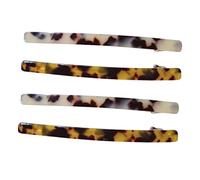NOLITOY Leopard Print Hair Clips 4pcs Large Bobby Pins Spring Clips for Women Elegant Ponytail Holders Hair Accessories Pack Dark and Beige Patterns Suitable for Daily Use