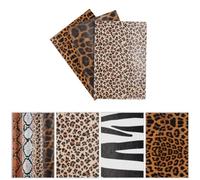 NOLITOY Leopard Zebra Snake Pattern Faux Leather Sheets 10 Pcs for DIY Earrings Crafting Kits Handmade Sewing Material for Jewellery Makers