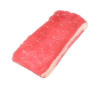 NOLITOY Lifelike Simulation Fresh Pork Slice Model Realistic Kitchen Decoration Prop for Restaurants and Displays Durable Artificial Food Model for Photography and Pretend Play